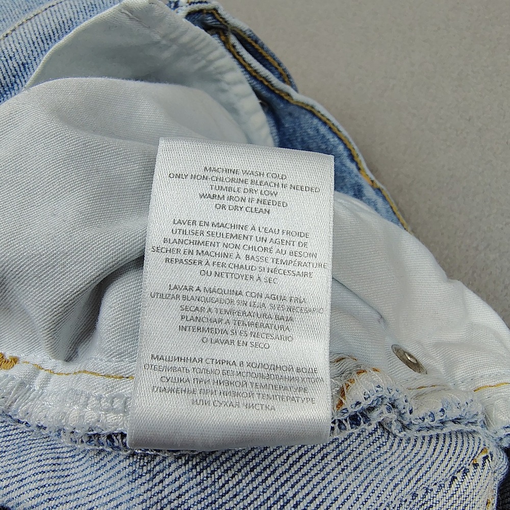 RE/DONE Denim Shorts Women 27 Blue Cutoff Button Fly Jort Festival Cowgirl Beach - Picture 4 of 9